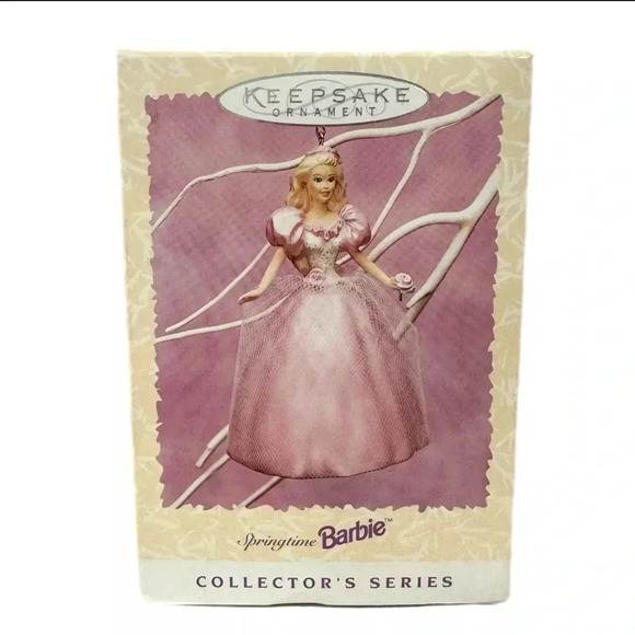 1996 Princess BARBIE Patricia Andrews Sculpted HALLMARK Ornament Spring - Picture 2 of 9